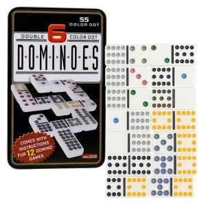 Domino con Caja Metálica Doble 6