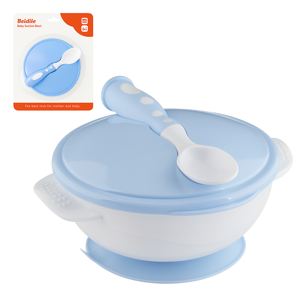 Set de Platos con Cubiertos para Bebé en Blister