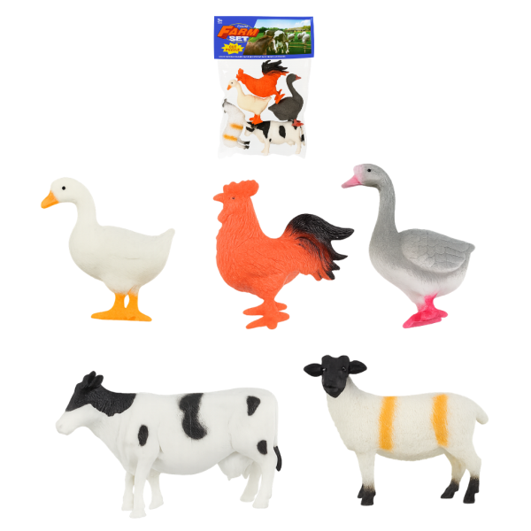 Set Animales Granja *5 en Bolsa