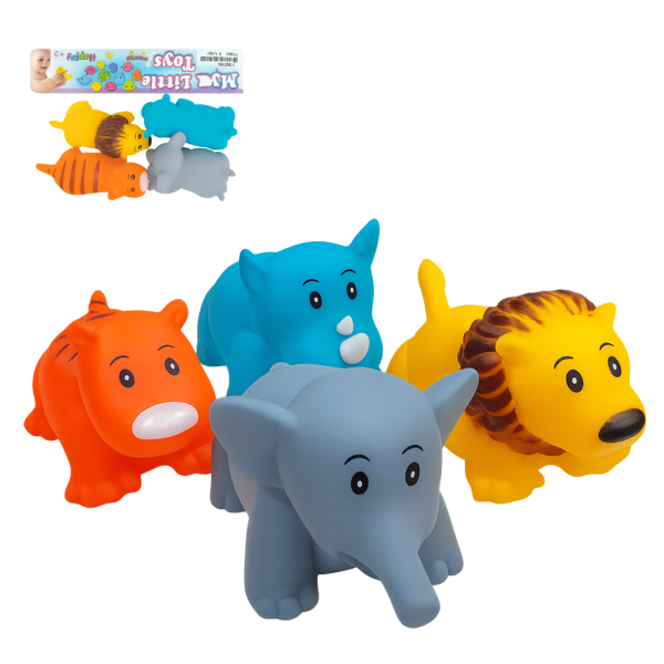 Chillón Animales Selva x4 En Bolsa